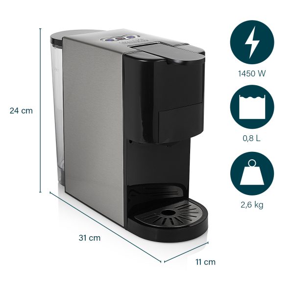 CAFETERA EXPRESS PRINCESS 249450 MULTICAPSULA NESPRESSO/DOLCE GUSTO/M - Imagen 20