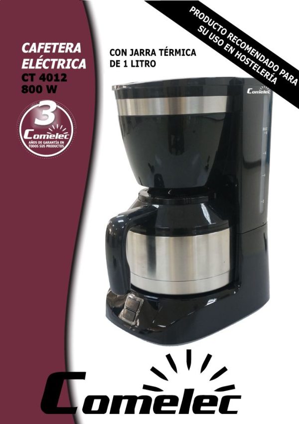 CAFETERA GOTEO COMELEC CT4012 10-15T NGA.JARR.TERM - Imagen 3