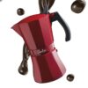 CAFETERA ITALIANA JATA INDUCCION ROJA VULCANO - Imagen 4