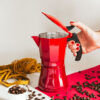 CAFETERA ITALIANA JATA INDUCCION ROJA VULCANO - Imagen 6