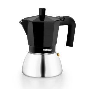 CAFETERA ITALIANA MONIX INDUCTION INOX BLACK