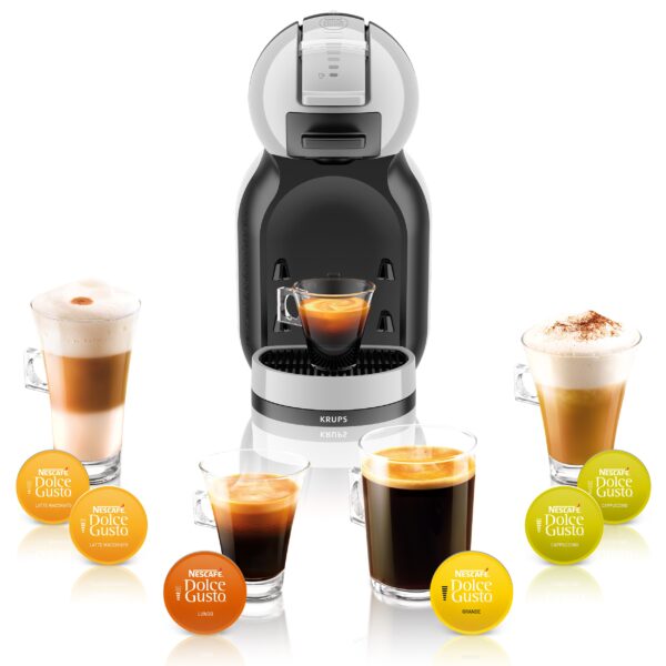 CAFETERA KRUPS DOLCE GUSTO KP123BAS MINI ME AUTOMATICA GRIS - Imagen 6