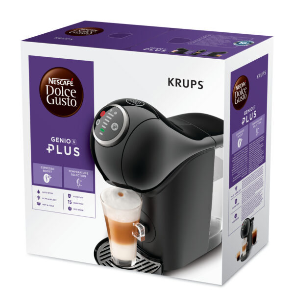 CAFETERA KRUPS DOLCE GUSTO KP3408CL GENIO S PLUS NEGRA - Imagen 15