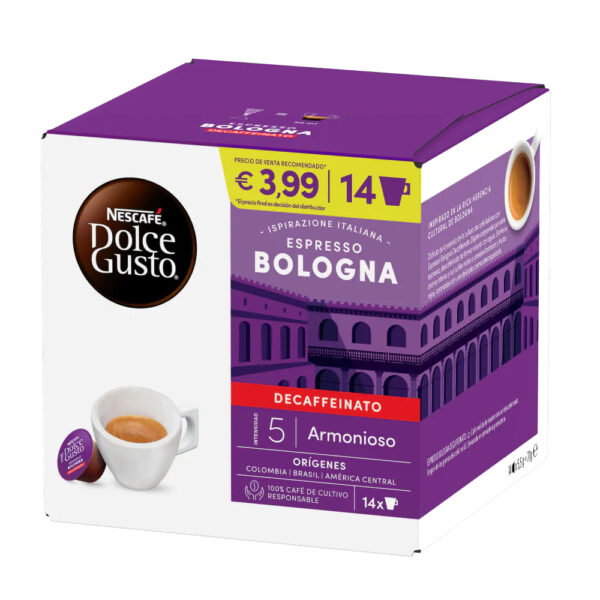 CAJA 3 PAQ. 14CAP. ESPRESSO BOLOGNA DESCAF. 12593758