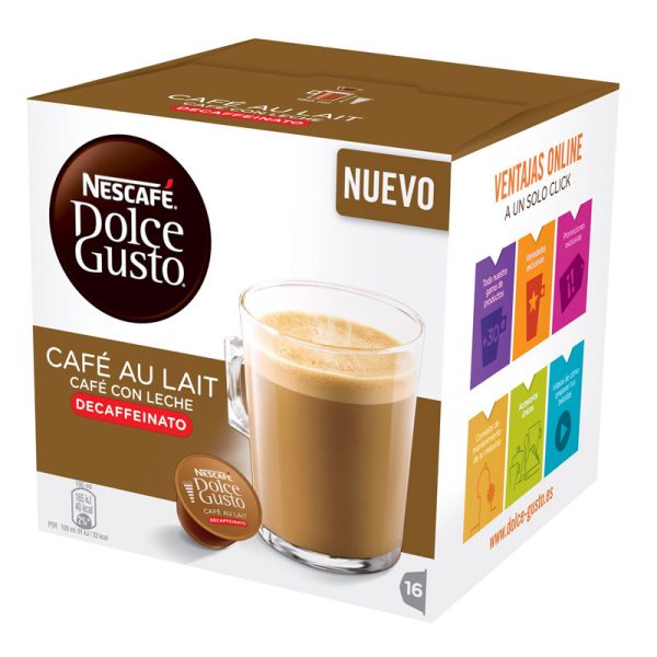 CAJA 3 PAQ.DOLCE GUSTO CAFE LECHE DESCAF.12293457 - Imagen 4