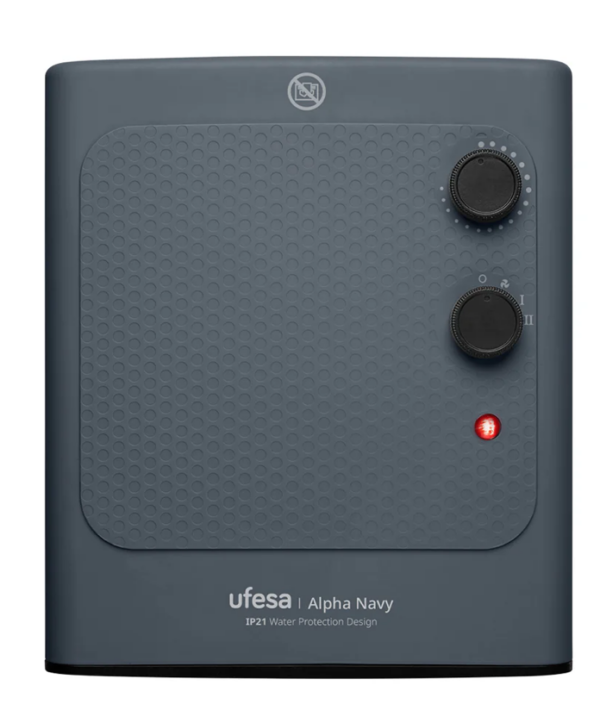 CALEFACTOR UFESA 83105990 ALPHA NAVY 1800W IP21 BAÑO - Imagen 2