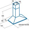 CAMPANA CATA V-700X/L INOX PIRAMIDAL 70CM 420m/h 02085600 - Imagen 2