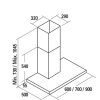 CAMPANA DECOR.CATA ST7000X INOX 70CM 302m/h 02021309 - Imagen 2