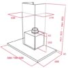 CAMPANA DECORATIVA TEKA DSJ750 INOX RECT.70CM 40484831 - Imagen 2