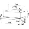 CAMPANA MEPAMSA SLIMLINE TELESCOPICA 60CM INOX 290 - Imagen 2