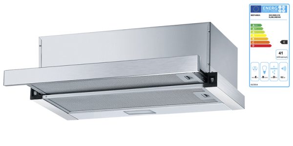 CAMPANA MEPAMSA SLIMLINE TELESCOPICA 60CM INOX 290 - Imagen 3