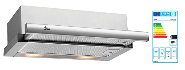 CAMPANA TEKA TL6310 INOX TELESCO.60CM 40474250 - Imagen 2