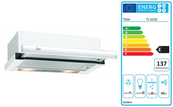 CAMPANA TEKA TL6310W BCA.TELESC.60CM 40474251 (contract) - Imagen 2