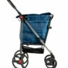 CARRO COMPRA ROLSER BAS001 BASKET POLAR 4 RUEDAS 2GIRAT. PLEG. MARINO - Imagen 3