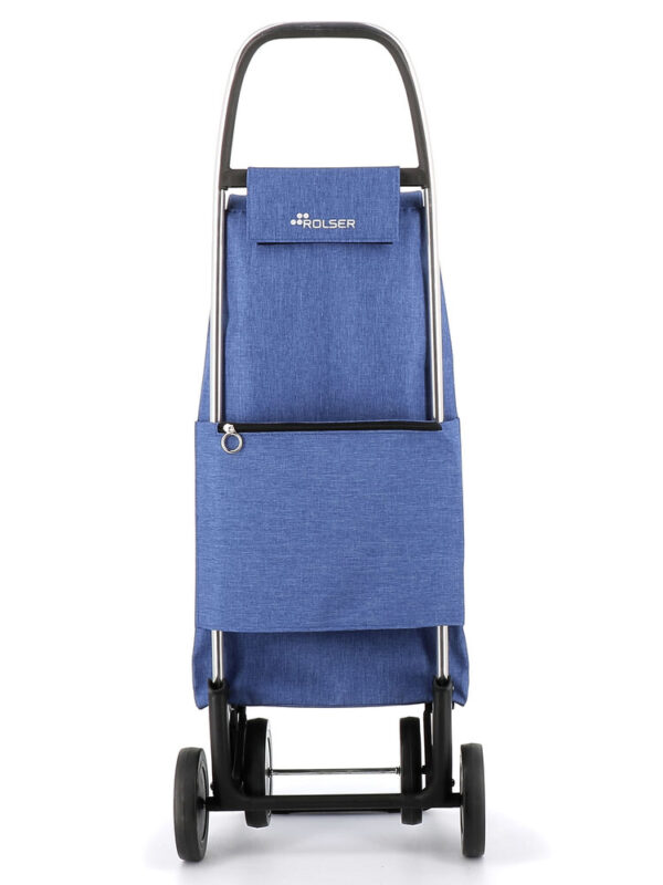 CARRO COMPRA ROLSER IMX382 I-MAX TWEED 4 RUEDAS AZUL - Imagen 3