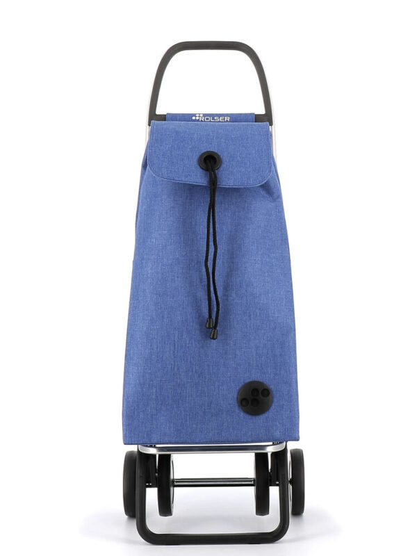 CARRO COMPRA ROLSER IMX382 I-MAX TWEED 4 RUEDAS AZUL - Imagen 4