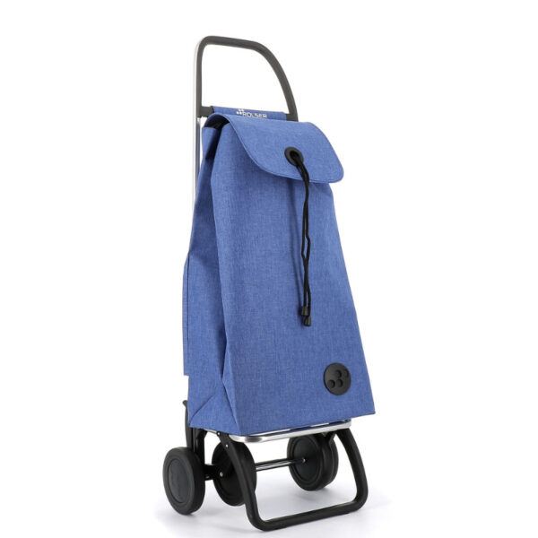 CARRO COMPRA ROLSER IMX382 I-MAX TWEED 4 RUEDAS AZUL - Imagen 6
