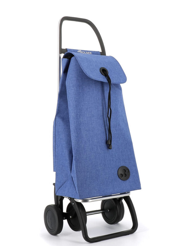 CARRO COMPRA ROLSER IMX382 I-MAX TWEED 4 RUEDAS AZUL