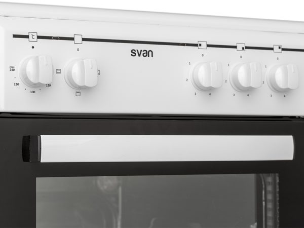 COCINA SVAN SKV3500 C/HORNO ELECTRICO VITRO 3F 49,8X55,9 BCA. - Imagen 4