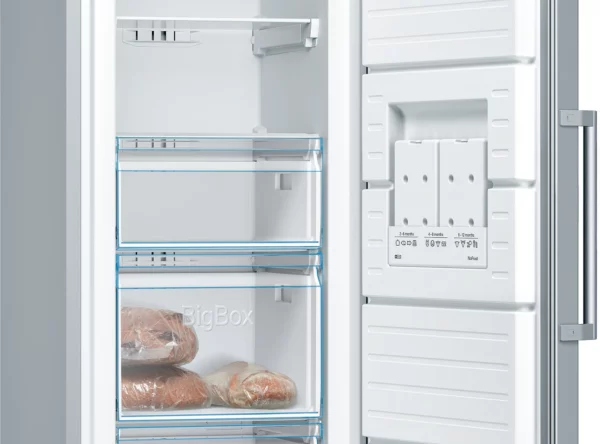 CONGELADOR VERTICAL BOSCH GSN36VIEP 186X60 NF E INOX 242L - Imagen 4