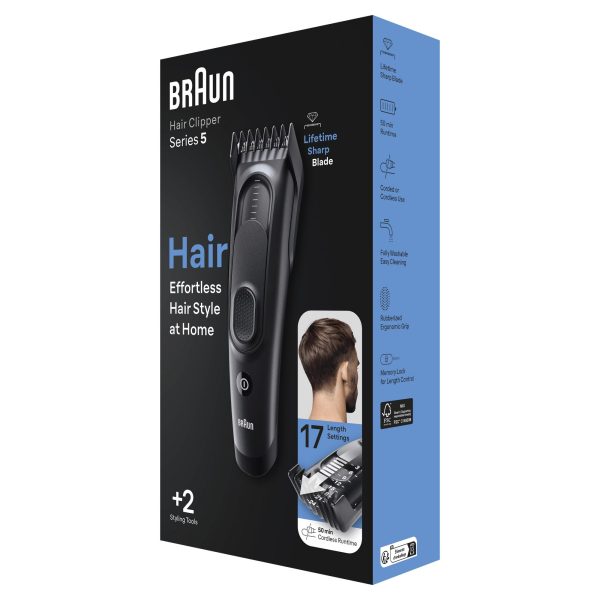 CORTAPELOS BRAUN HC5330 2 ACCESORIOS - Imagen 3