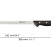 CUCHILLO JAMONERO ARCOS 151800 MAITRE 24CM NEGRO - Imagen 2