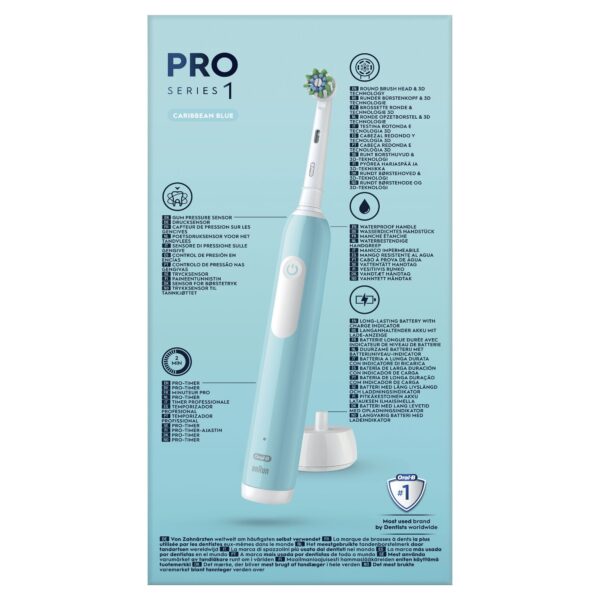 DENTAL ORAL B PRO 1 AZUL (2 RECAMBIOS) - Imagen 4