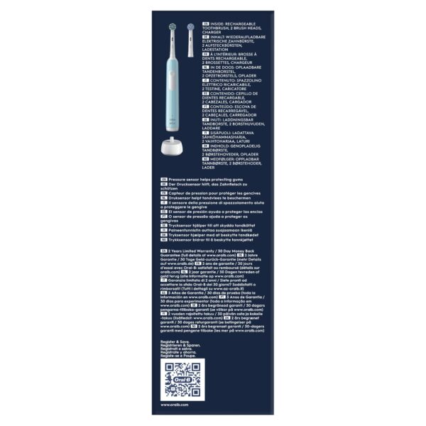 DENTAL ORAL B PRO 1 AZUL (2 RECAMBIOS) - Imagen 5