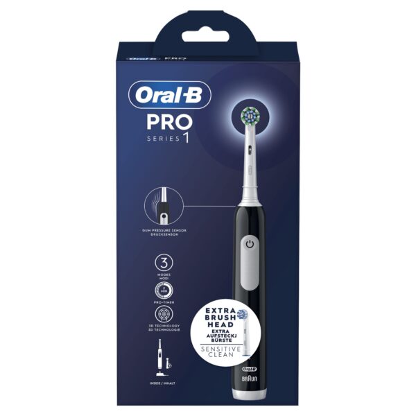 DENTAL ORAL B PRO 1 NEGRO (2 RECAMBIOS) - Imagen 2