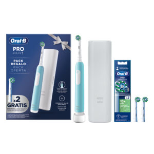 DENTAL ORAL B PRO 1 TURQUESA C/FUNDA VIAJE + REGALO 2REC CROSS ACTION