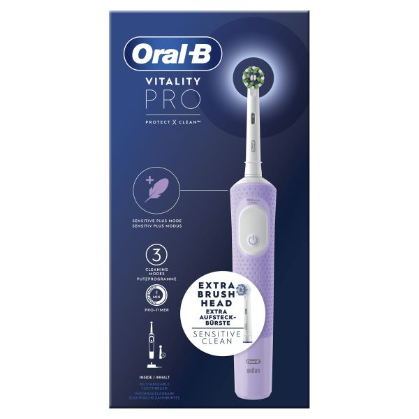 DENTAL ORAL-B VITALITY PRO MORADO (2 RECAMBIOS) - Imagen 2