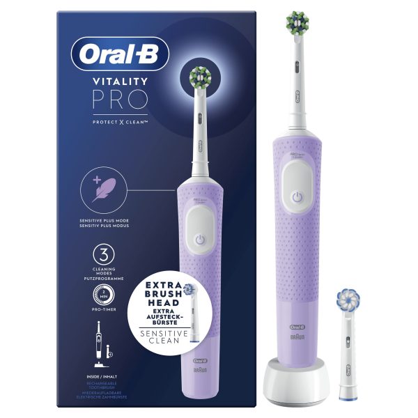 DENTAL ORAL-B VITALITY PRO MORADO (2 RECAMBIOS)