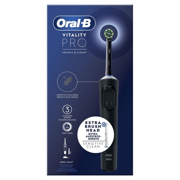 DENTAL ORAL-B VITALITY PRO NEGRO (2 RECAMBIOS) - Imagen 3
