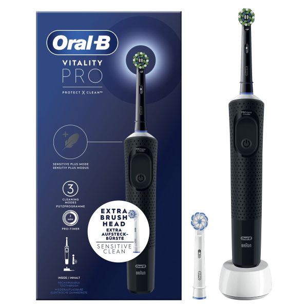 DENTAL ORAL-B VITALITY PRO NEGRO (2 RECAMBIOS)
