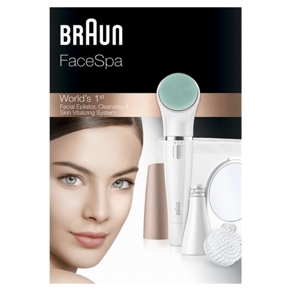 DEPILADORA FACIAL BRAUN 851V PREMIUM MULTIPACK - Imagen 2