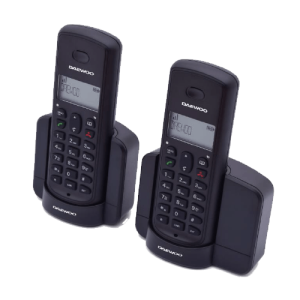 DUO TELEFONO INALAMBRICO DAEWOO DTD1350B NEGRO