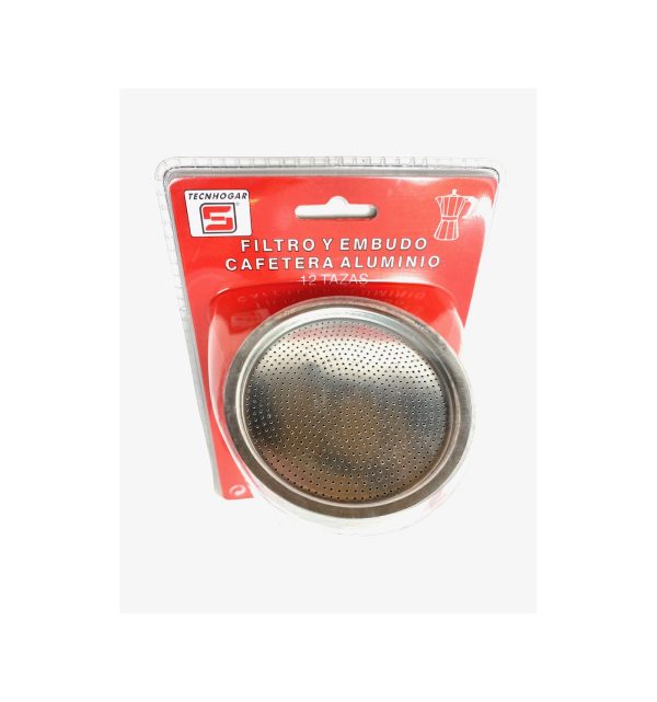 EMBUDO+FILTRO CAFETERA ALU.12T TECNHOGAR 01479 - Imagen 2