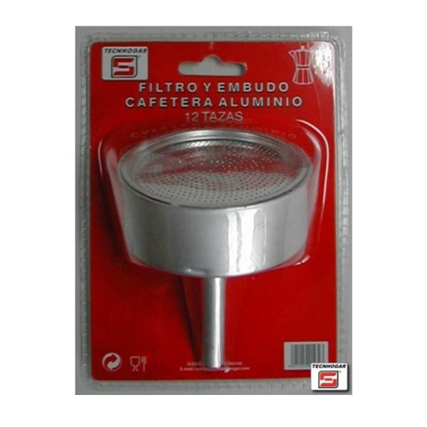 EMBUDO+FILTRO CAFETERA ALU.12T TECNHOGAR 01479 - Imagen 3