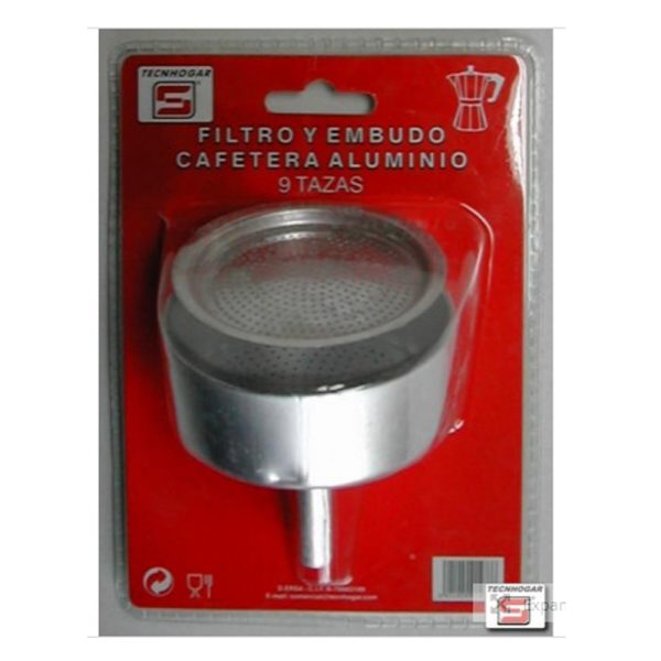 EMBUDO+FILTRO CAFETERA ALUM.9T TECNHOGAR 01478 - Imagen 2