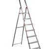 ESCALERA ROLSER UNICA 7 PELDAÑOS ALUMINIO