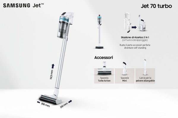 ESCOBA SAMSUNG VS15T7031R1/ET JET 70 DIGITAL INVERTER 21,6V 40MIN.AUT. - Imagen 4