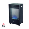 ESTUFA FM BLAUE-38 LLAMA AZUL 3800W NEGRA - Imagen 2