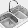 FREGADERO TEKA UNIVERSE 80 T-XP 2C 115040007 SIN AGUJERO - Imagen 6