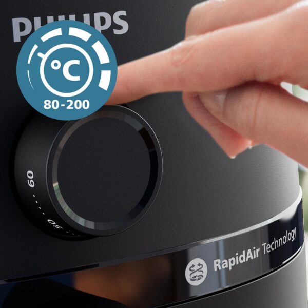 FREIDORA SIN ACEITE PHILIPS NA120/00 1500W 4,1L NGA - Imagen 5