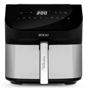 FREIDORA SIN ACEITE SOGO FRE-SS-10875 8L DIGITAL INOX C/PINZAS