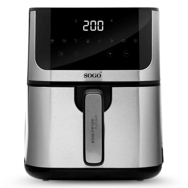 FREIDORA SIN ACEITE SOGO FRE-SS-10880 5L DIGITAL INOX C/PINZAS