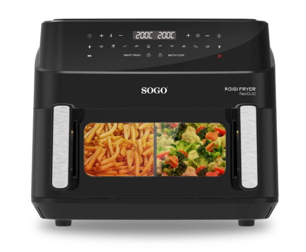 FREIDORA SIN ACEITE SOGO FRE-SS-10895 10,5L DIGITAL C/DIVISOR C/PINZAS - Imagen 5