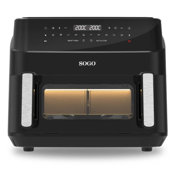 FREIDORA SIN ACEITE SOGO FRE-SS-10895 10,5L DIGITAL C/DIVISOR C/PINZAS - Imagen 6