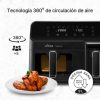 FREIDORA SIN ACEITE UFESA 72805565 STORM 2700W 9L (5,5L+3,5L) DOBLE C - Imagen 5