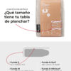 FUNDA T.PLANCHA MULETON NATURAL 130X48 PLOMO - Imagen 4